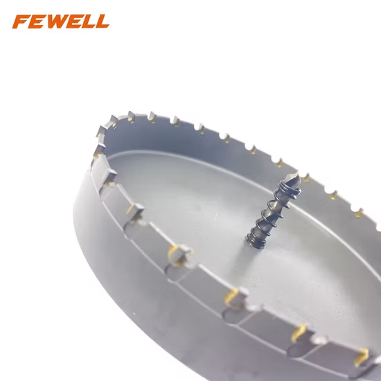 Hochwertige Lochsäge mit dreieckigem Griff aus Wolframkarbid und TCT-Legierung, Durchmesser 150 mm, zum Bohren von Metall, Edelstahl und Holz